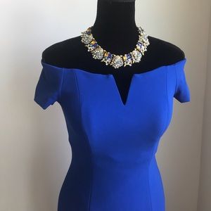 Royal blue Calvin Klein Off the shoulder dress